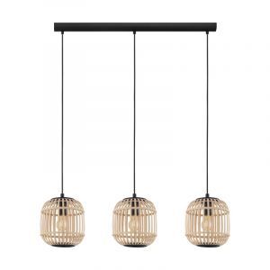 Landelijke hanglamp hout, Ankie
