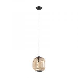 Landelijke hanglamp hout, Ankie