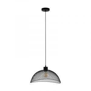 Zwarte industriële hanglamp staal, Ritish