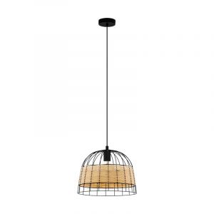 Rotan hanglamp bruin, Guillaume