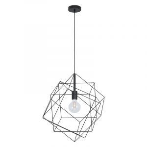 Zwarte industriële hanglamp staal, Aemilius