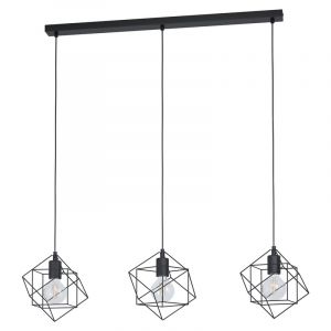 Zwarte industriële hanglamp staal, Aemilius