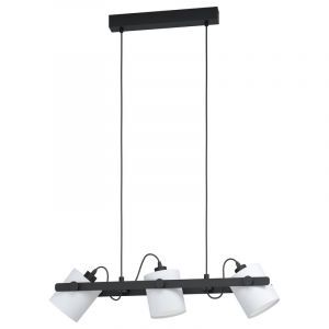 Houten hanglamp zwart, Kaspar