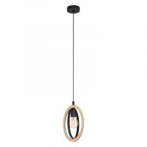 Landelijke hanglamp hout, Angeline