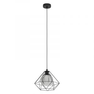 Zwarte industriële hanglamp staal, Yuen