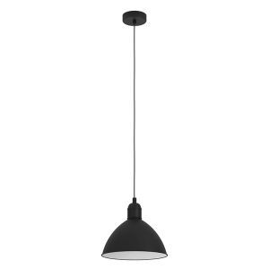 Zwarte industriële hanglamp aluminium, Nuno