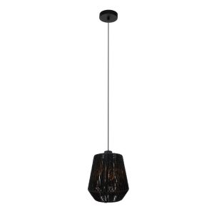 Papieren hanglamp zwart, Caine