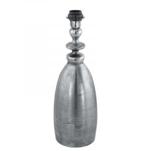 Nikkelen retro tafellamp aluminium, Abdel, met schakelaar