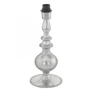 Nikkelen design tafellamp zonder kap aluminium, Mason, met schakelaar