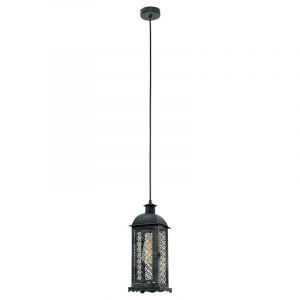 Groene retro hanglamp metaal, Abderrahman