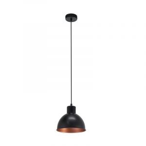 Zwarte industriële hanglamp metaal, Liana