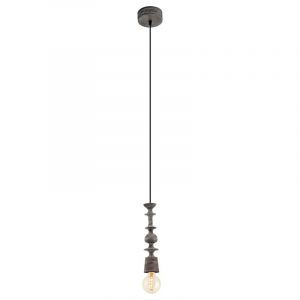 Houten hanglamp zwart, Abel