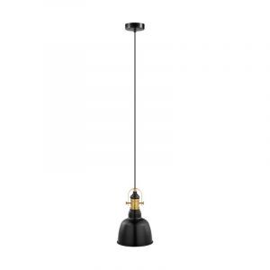 Zwarte retro hanglamp metaal, Alain
