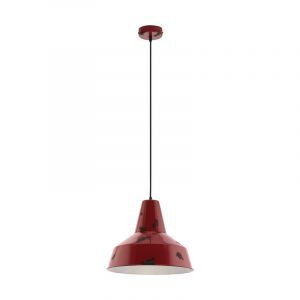 Rode retro hanglamp metaal, Praia