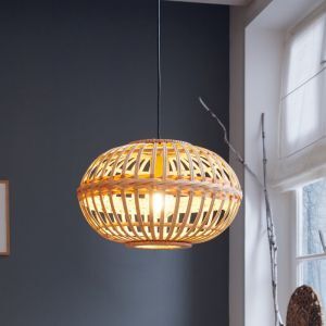 Landelijke hanglamp hout, Firenze