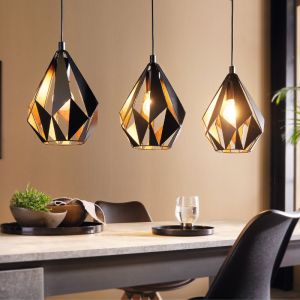 Zwarte moderne hanglamp metaal, Acri