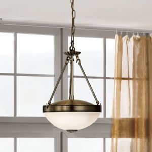 Bronzen klassieke hanglamp metaal, Reza