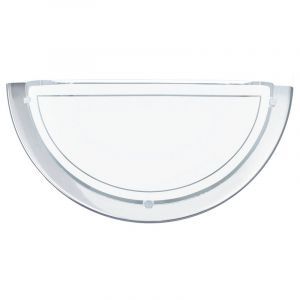 Chromen moderne wandlamp glas, Agena