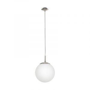 Nikkelen moderne hanglamp glas, Dave
