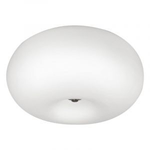 Nikkelen design plafonnière glas, Skyler