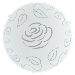 Witte plafonnière glas, Bada