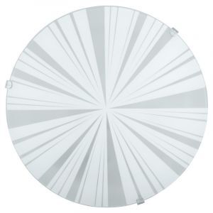 Witte plafonnière glas, Bada
