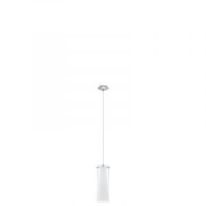 Chromen moderne hanglamp glas, Barceno
