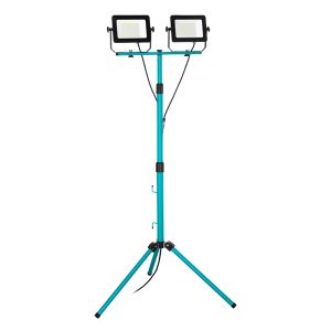 Blauwe werklamp aluminium, Angelos, 52W, 4000K LED, IP65, met schakelaar