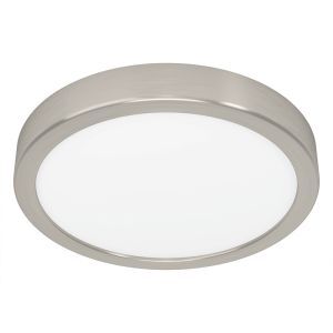 Nikkelen plafonnière staal, Geraldo, 17W, 3000K LED