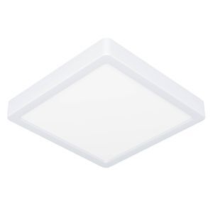 Witte plafonnière kunststof, Geraldo, 17W, 3000K LED