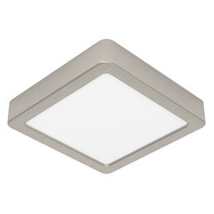Nikkelen plafonnière kunststof, Geraldo, 11W, 3000K LED
