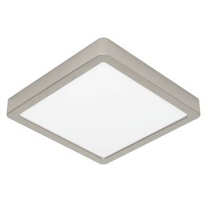 Nikkelen plafonnière kunststof, Geraldo, 17W, 3000K LED