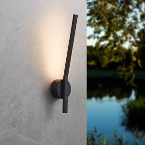 Zwarte moderne buitenlamp aluminium, Rutger, 11W, 3000K LED, IP54