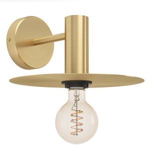 Messing moderne wandlamp staal, Elana