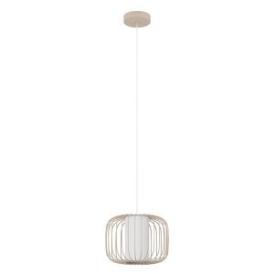 Beige industriële hanglamp aluminium, Safira