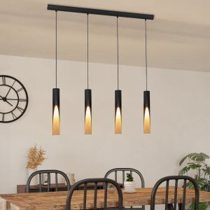 Bruine moderne hanglamp aluminium, Aloysius