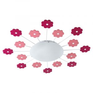 Olle plafondlamp voor kinderkamer leuke bloemetjes roze
