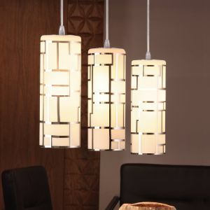 Witte moderne hanglamp glas, Cadore