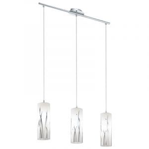 Chromen design hanglamp glas, Ilyas