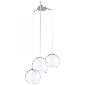Chromen design hanglamp glas, Silvijn