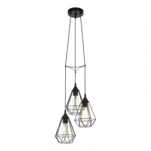 Zwarte industriële hanglamp metaal, Costel