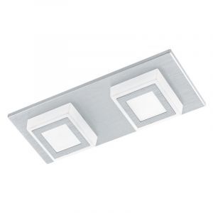Zilveren moderne plafonnière kunststof, Elsien, 3W, 3000K LED