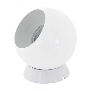 Witte tafellamp metaal, Alliano, met schakelaar