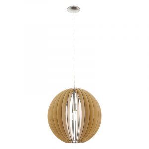 Landelijke hanglamp hout, Bergama