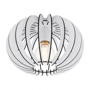 Witte design plafondlamp hout, Kiran