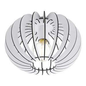 Witte design plafondlamp hout, Kiran