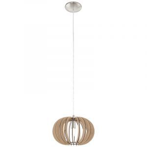Landelijke hanglamp hout, Kiran, 30 cm