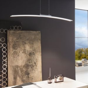 Chromen moderne hanglamp aluminium, Arantxa, 30W, 3000K LED
