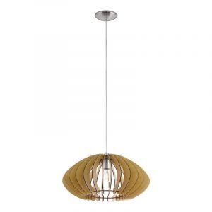 Landelijke hanglamp hout, Bergama