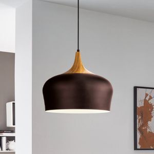 Bruine moderne hanglamp metaal, Annemarije